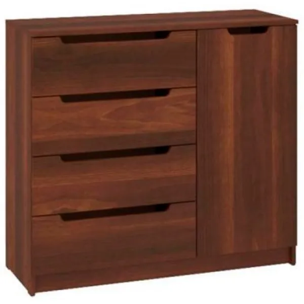 Комод Pehotin К-4+1 eco 90 x 100 x 38см/ ЛДСП/ Орех photo 1