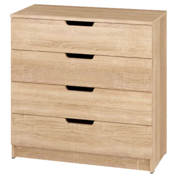 Комод Pehotin К-4 eco 80 x 80 x 38см/ ДСП/ Дуб Сонома photo 1