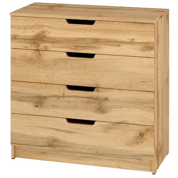 Комод Pehotin К-4 eco 80 x 80 x 38см/ ДСП/ Дуб тахо photo 1