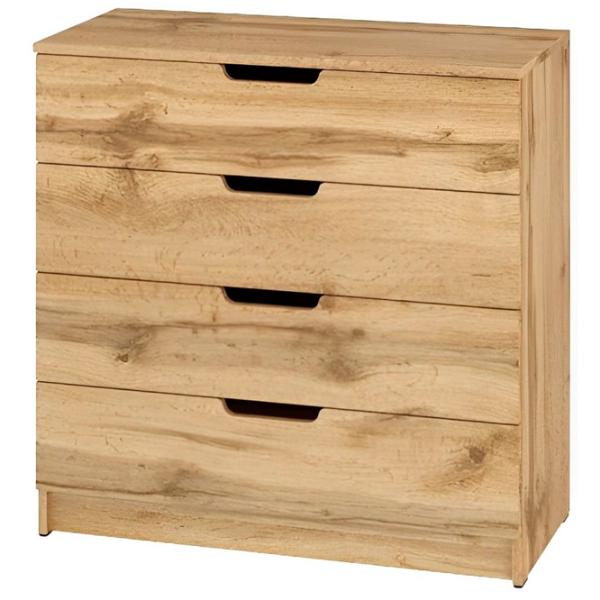 Комод Pehotin К-4 eco 80 x 80 x 38см/ ДСП/ Дуб тахо photo 1