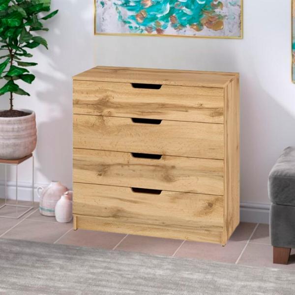 Комод Pehotin К-4 eco 80 x 80 x 38см/ ДСП/ Орех photo 2