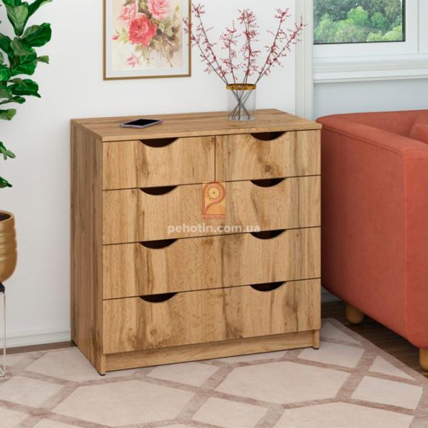 Комод Pehotin К-3+2 eco 80 x 80 x 43см/ ДСП/ Орех photo 2