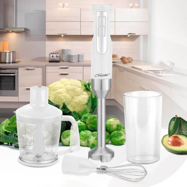 Blender de mână Maestro MR-568 1000 W / White photo 6