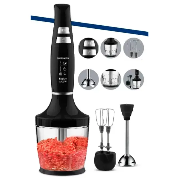 Blender de mână GoldMaster GM 7265 B 1500 W / Black photo 2