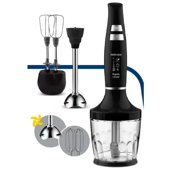 Blender de mână GoldMaster GM 7265 B 1500 W / Black photo 3