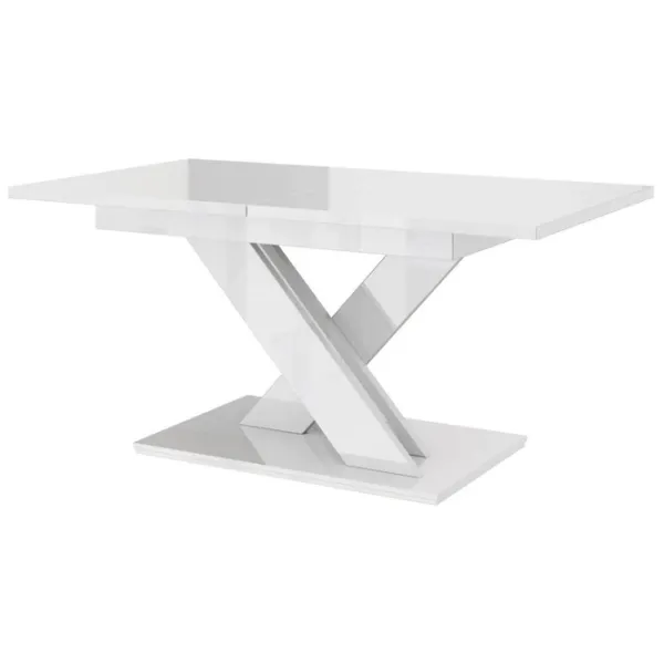 Кухонный стол раскладной Prospero Bronx White Gloss ДСП/ Белый photo 1