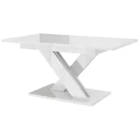 Кухонный стол раскладной Prospero Bronx White Gloss ДСП/ Белый