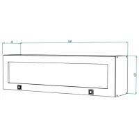 Dulap suspendat ML-Mobila МИРА № 8 White photo 3