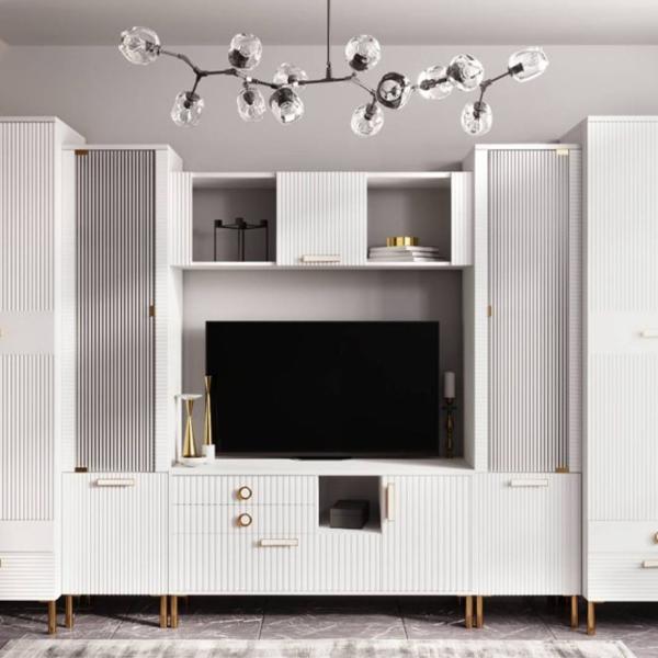 Навесные шкафы ML-Mobila Velvet Nr4 White photo 4