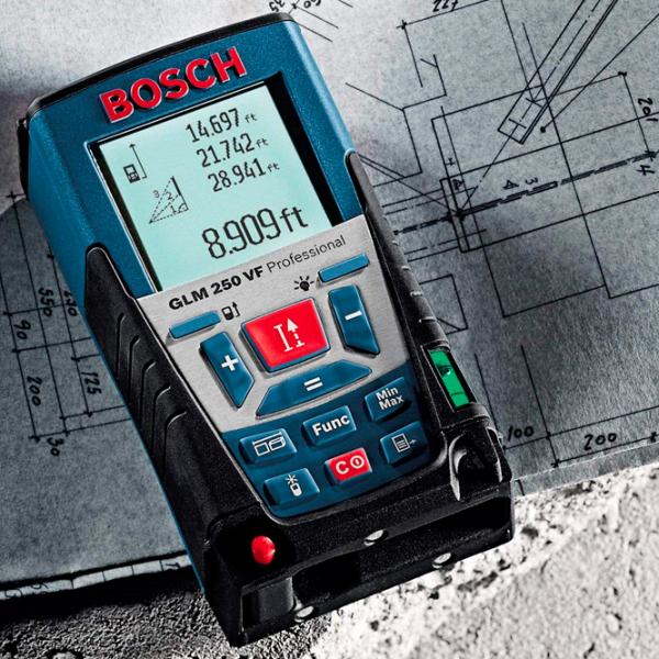 Telemetru Bosch GLM 250 VF Baterie/ 1 mW photo 6