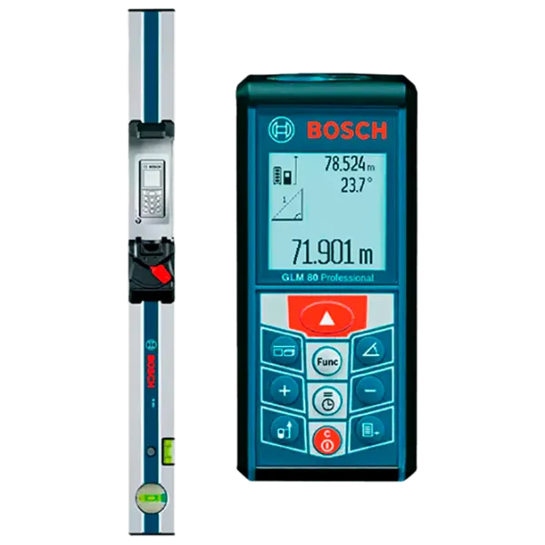 Telemetru Bosch GLM 80 + R 60 Acumulator photo 1