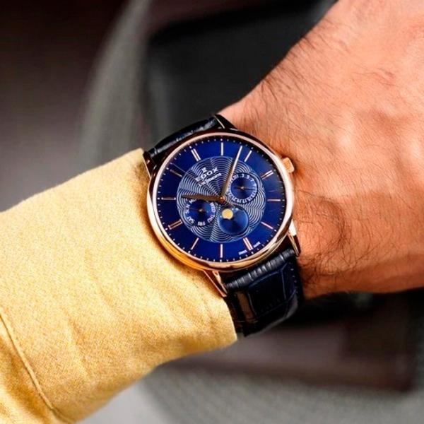 Ceas de mână pentru bărbați Edox 40002 37R BUIR Cuarț/ 42 mm photo 4