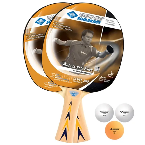 Набор палитр Donic-Schildkrot Appelgren 300 Для настольного тенниса/ Удлиненный/ Древесина photo 1 Набор палитр Donic-Schildkrot Appelgren 300 Для настольного тенниса/ Удлиненный/ Древесина photo 1