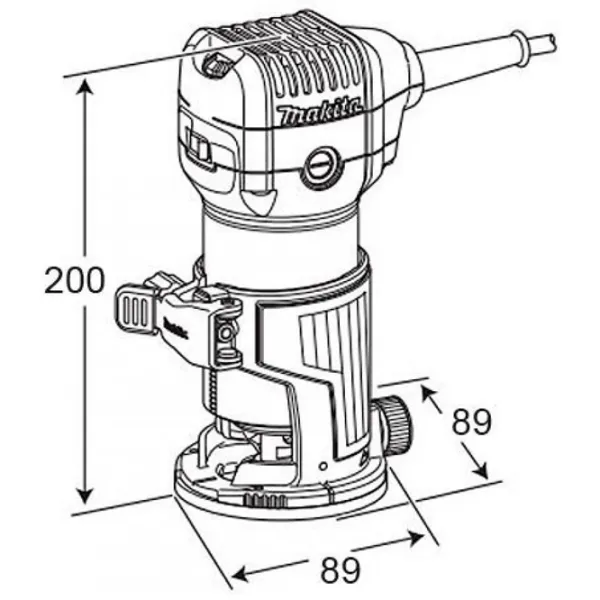 Maşina de frezat Makita RT 0700CX2J 710 W/ Inox photo 3