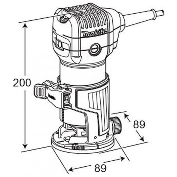 Maşina de frezat Makita RT 0700CX2J 710 W/ Inox photo 3