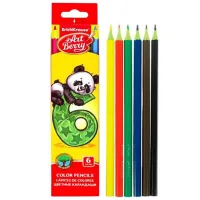 Карандаши ErichKrause ArtBerry Wood Free Разноцветные/ 6