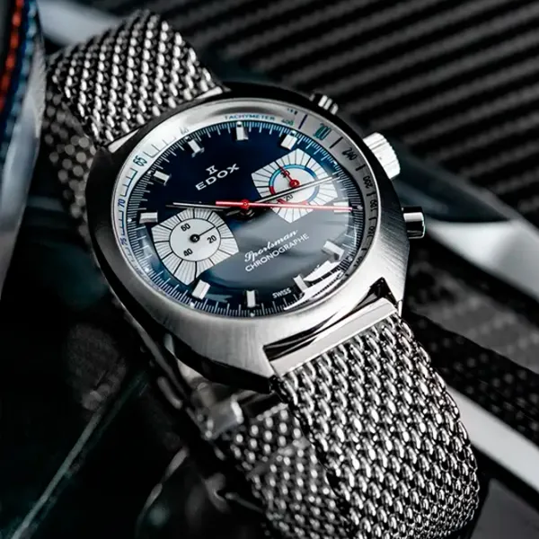 Ceas de mână pentru bărbați Edox 08202 3BU BUIN Mecanic/ 41 mm photo 3 Ceas de mână pentru bărbați Edox 08202 3BU BUIN Mecanic/ 41 mm photo 3