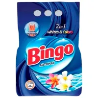 Моющее средство Bingo White & Colors 2 кг  Количество стирок: 20