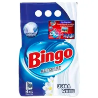 Моющее средство Bingo Ultra White 3 кг  Количество стирок: 30