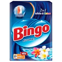 Detergent Bingo White & Colors 0.450 kg  Număr spălări: 