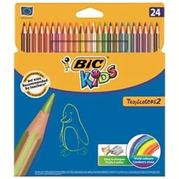 Creioane BIC 35127 Colorate/ 24 photo 1