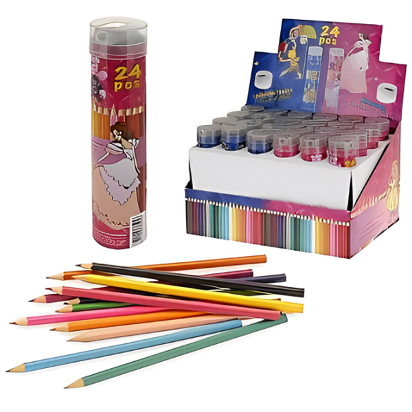 Creioane Free&Easy 11858 Colorate/ 24 photo 1