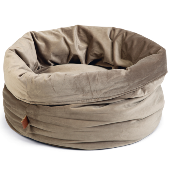 Pat pentru pisici Beeztees 704840 Catifea/ Grey photo 1 Pat pentru pisici Beeztees 704840 Catifea/ Grey photo 1