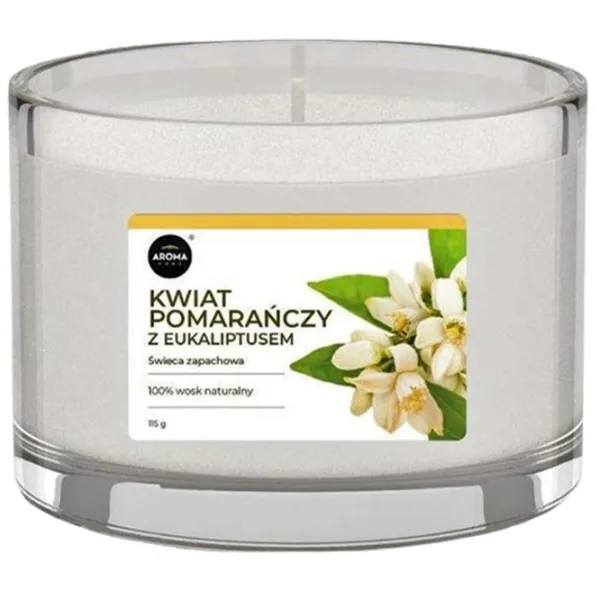 Lumânare Aroma Home 119640 Orange blossom with eucalyptus/ Ceară photo 1