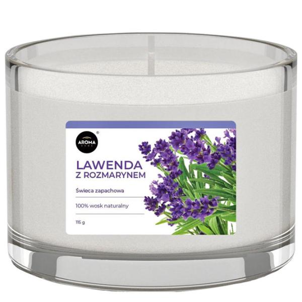 Lumânare Aroma Home 119637 Lavender with Rosemary/ Ceară photo 1