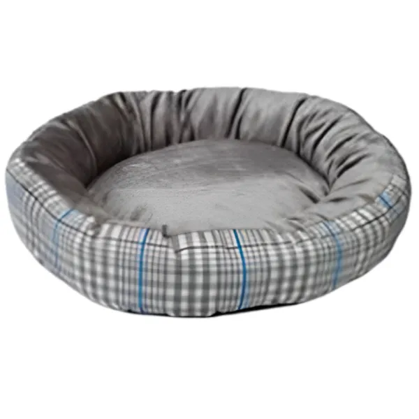 Кровать для кошек Beeztees Thompson Бархат/ Grey photo 1
