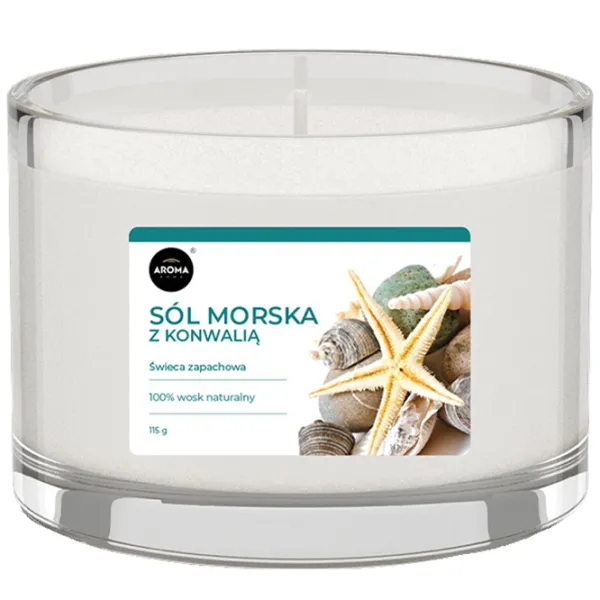 Lumânare Aroma Home 119636 Sea salt with lily of the valley/ Ceară photo 1