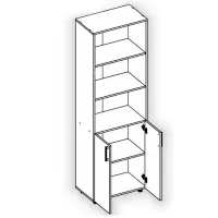 Dulap Pehotin ШД-5 188.6 x 60 x 36.6/ LPAL/ Stejar Sonoma photo 2