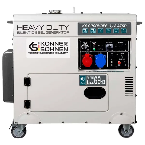 Генератор Könner & Söhnen KS9200HDES-1 230/ 400 В Дизель/ 7.5 кВт photo 1