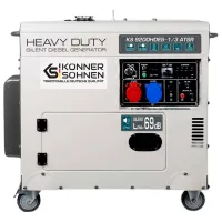 Generator de curent Könner & Söhnen KS9200HDES-1 230/ 400 V Motorină/ 7.5 kW