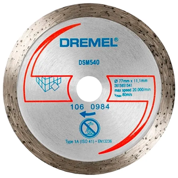 Диск алмазный сплошной Dremel 2615S540JA  photo 1