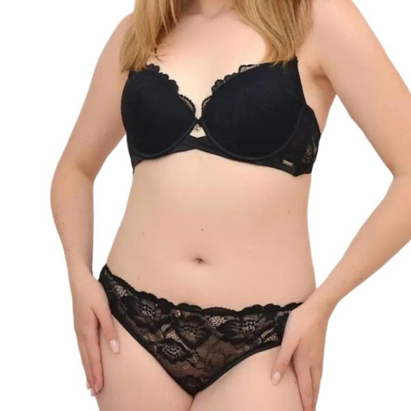 Set lengerie pentru femei Balaloum AP9370/ 1 85D/ Black/ Push-up photo 1