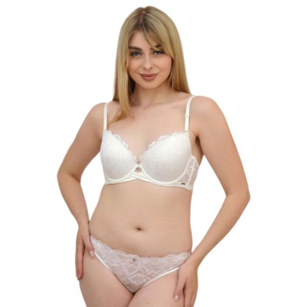 Set lengerie pentru femei Balaloum AP9370/ 1 80D/ Ivory/ Push-up photo 1