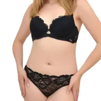 Комплект нижнего белья для женщин Balaloum AP9370 85B/ Black/ Пуш-ап