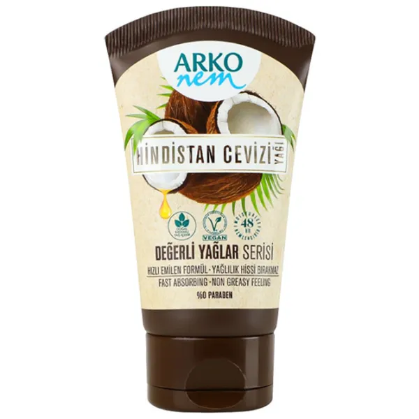 Creme de mâini Arko Nem Coconut Oil 60 ml/ Toate tipurile photo 1