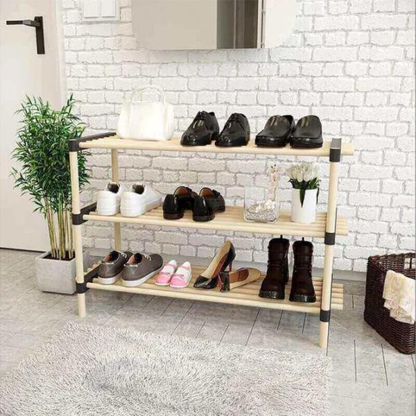 Стеллаж для обуви Seowood SEO-8162 52 x 76 x 28см/ Wood/ Wood photo 2