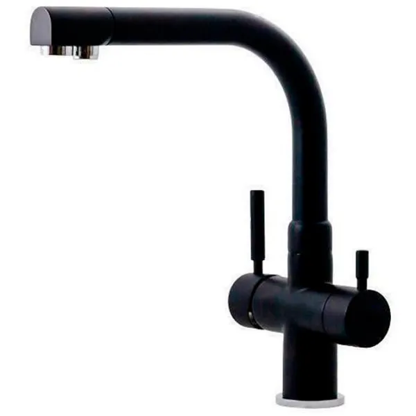 Baterie pentru bucătărie Hoff 3301B Mono comandă/ pivotantă/ Alamă/ Black photo 1 Baterie pentru bucătărie Hoff 3301B Mono comandă/ pivotantă/ Alamă/ Black photo 1