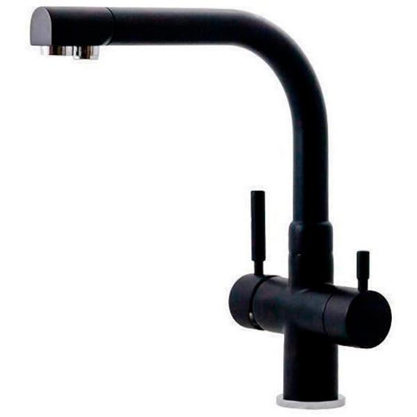 Baterie pentru bucătărie Hoff 3301B Mono comandă/ pivotantă/ Alamă/ Black photo 1 Baterie pentru bucătărie Hoff 3301B Mono comandă/ pivotantă/ Alamă/ Black photo 1