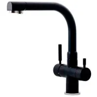 Baterie pentru bucătărie Hoff 3301B Mono comandă/ pivotantă/ Alamă/ Black