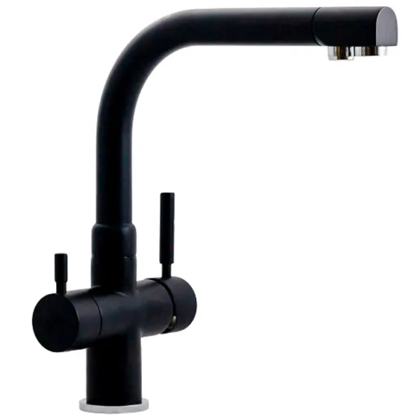 Baterie pentru bucătărie Hoff 3301B Mono comandă/ pivotantă/ Alamă/ Black photo 2 Baterie pentru bucătărie Hoff 3301B Mono comandă/ pivotantă/ Alamă/ Black photo 2
