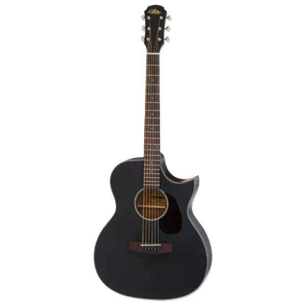 Акустическая гитара Aria 101CE MTBK 4/ 4, Dreadnought, Black photo 1