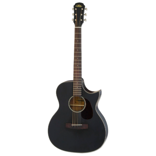Акустическая гитара Aria 101CE MTBK 4/ 4, Dreadnought, Black photo 1