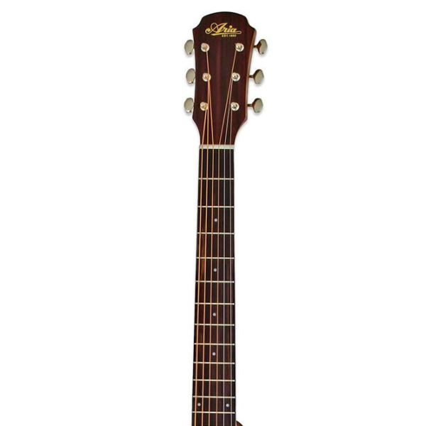 Акустическая гитара Aria 101CE MTN 4/ 4, Dreadnought, Натуральный photo 4
