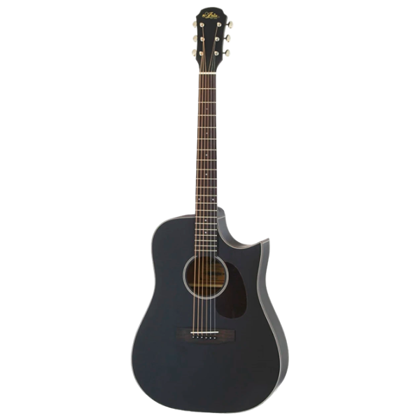 Акустическая гитара Aria 111CE MTBK 4/ 4, Dreadnought, Black photo 1