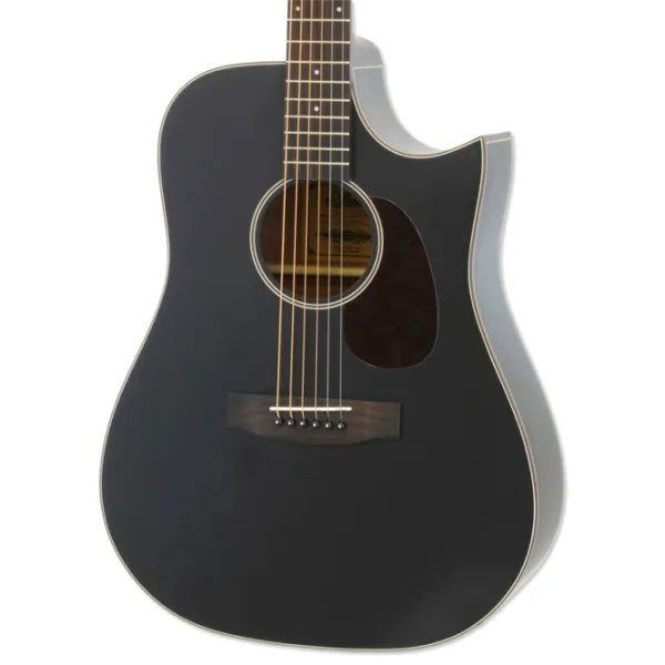 Акустическая гитара Aria 111CE MTBK 4/ 4, Dreadnought, Black photo 2