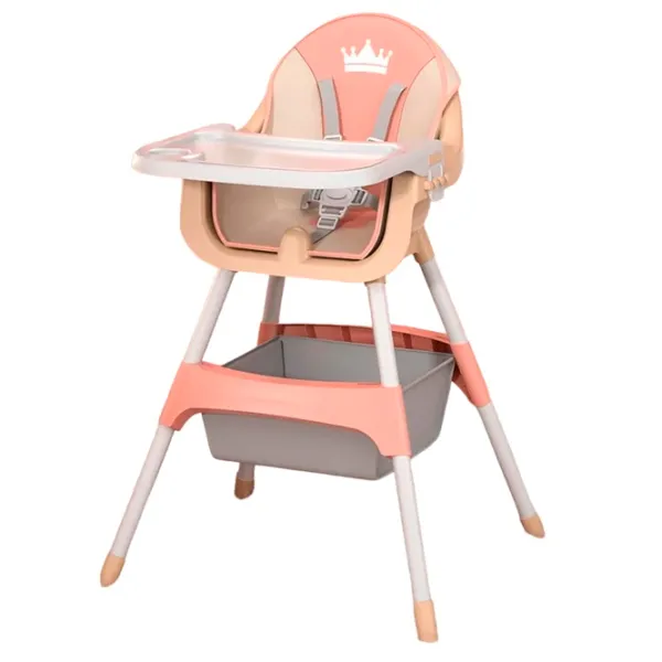 Scaun de masă 4Play Crown (00-00642582) / 6 luni / Pink  photo 1 Scaun de masă 4Play Crown (00-00642582) / 6 luni / Pink  photo 1